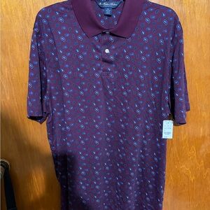 Brooks Brothers Men's Maroon Paisley Shirt
